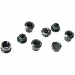 Sram X01 Kettenblattschrauben M8,5x5 + 7 Mm Huelsen Alu Schwarz 4 Stueck
