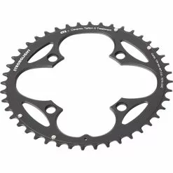 Stronglight CT2 Kettenblatt 44 Zaehne 104 LK Aussen Schwarz 9x3 Fach
