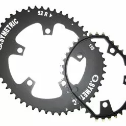 Stronglight Osymetric Kettenblatt Kit 50/38 Zaehne Rennrad 5 Arm 110 Lk Schwarz