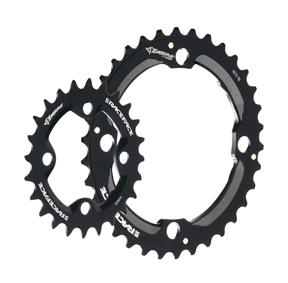 Race Face Turbine Kettenblatt Kit 11 Speed 104-64 Lk Black 34-24 Zaehne