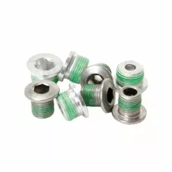 Sram XX Kettenblattschrauben M8,5x7,5 + 10 Mm Huelsen Alu Silber Je 4 Stueck