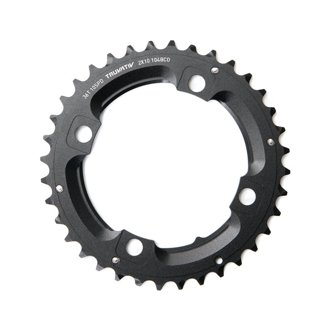 Sram X0 Kettenblatt 36 Zaehne 104 Mm Lochkreis Schwarz Ohne Bolzen 10x2 Fach