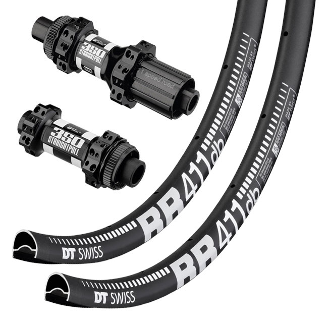 Laufradsatz DT Swiss 350 Straightpull Centerlock + DT Swiss RR 411 DB Felgen