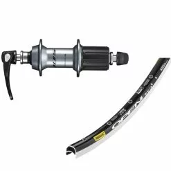 Hinterrad Shimano 105 Naben R7000 + Mavic Open Pro Felge Schwarz