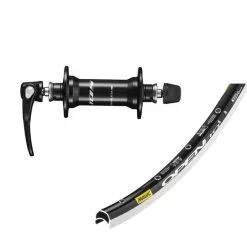 Vorderrad Shimano 105 Naben HB-R7000 + Mavic Open Pro Felge Schwarz