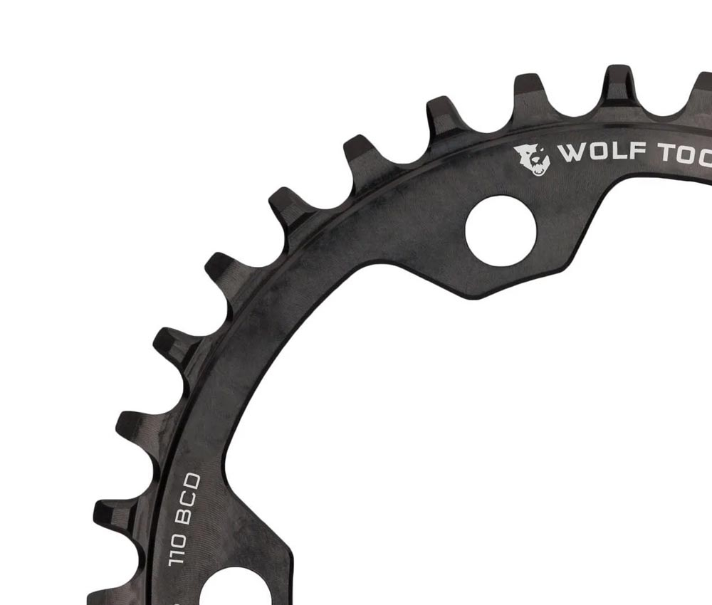 Wolf Tooth Drop Stop B Kettenblatt - Road / Gravel / CX Lochkreis 110mm 9-12 Fach 38 Zaehne – Bild 3