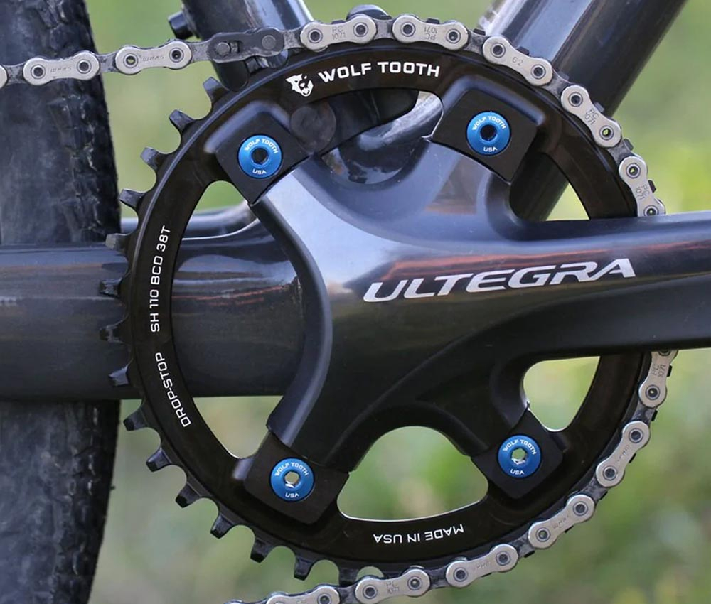 Wolf Tooth Drop Stop B Kettenblatt - Shimano Lochkreis 110mm Asymmetrisch 9-12 Fach 44 Zaehne – Bild 4