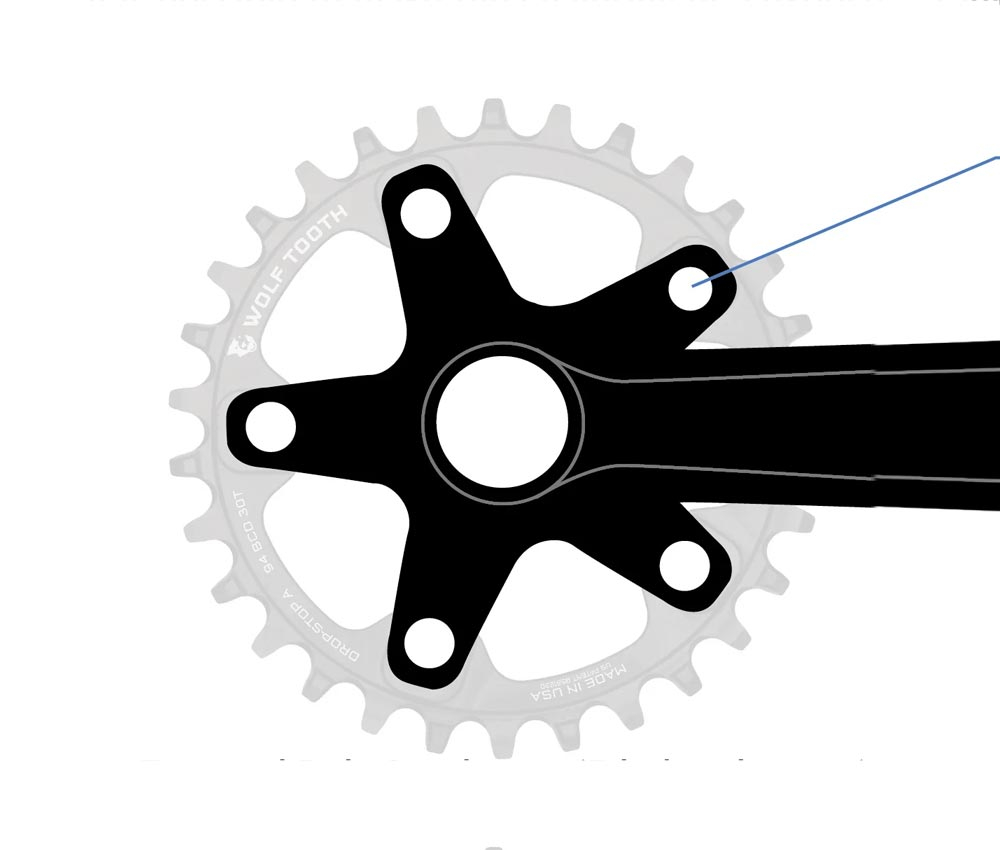 Wolf Tooth Drop Stop A Kettenblatt - Vintage / Surley OD Lochkreis 94mm 9-12 Fach 30 Zaehne – Bild 4