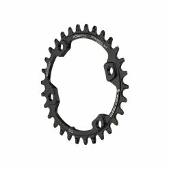 Wolf Tooth Drop Stop A Oval Kettenblatt - Shimano XT / SLX / Deore Lochkreis 96mm 9-12 Fach 30 Zaehne