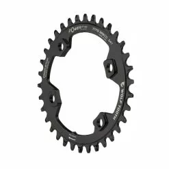 Wolf Tooth Drop Stop A Oval Kettenblatt - Shimano XT / SLX / Deore Lochkreis 96mm 9-12 Fach 34 Zaehne