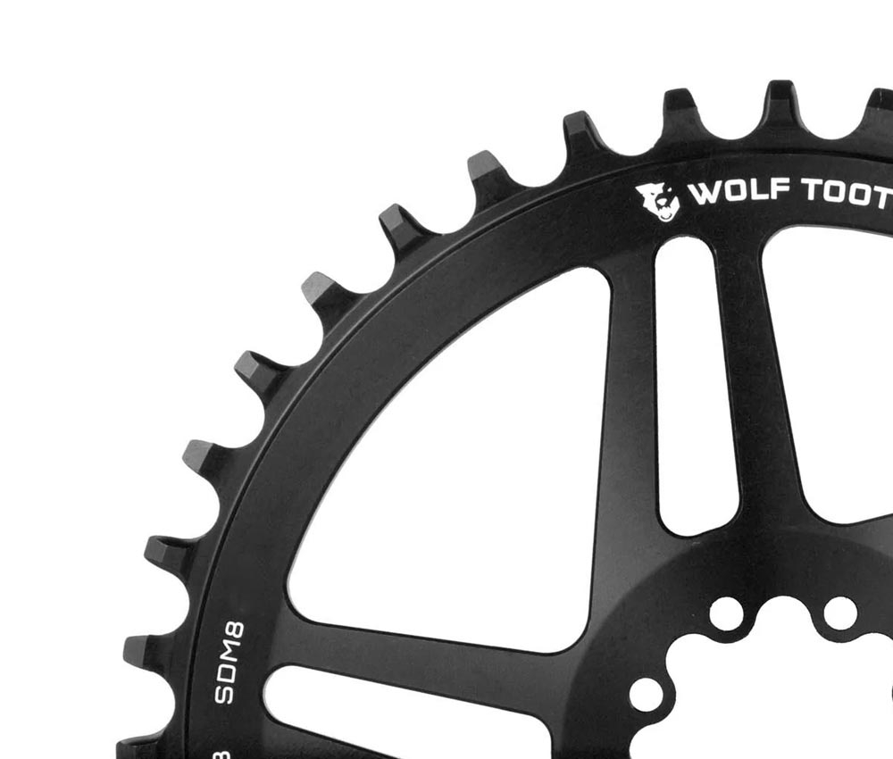 Wolf Tooth Drop Stop B Kettenblatt - Sram 8-Loch Direct Mount 6mm Offset 9-12 Fach 42 Zaehne – Bild 3