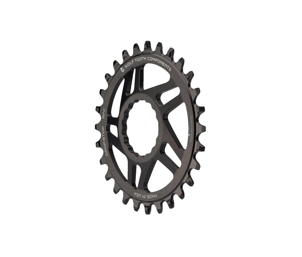 Wolf Tooth Drop Stop A Kettenblatt - Race Face Cinch Direct Mount 6mm Offset 9-12 Fach 26 Zaehne