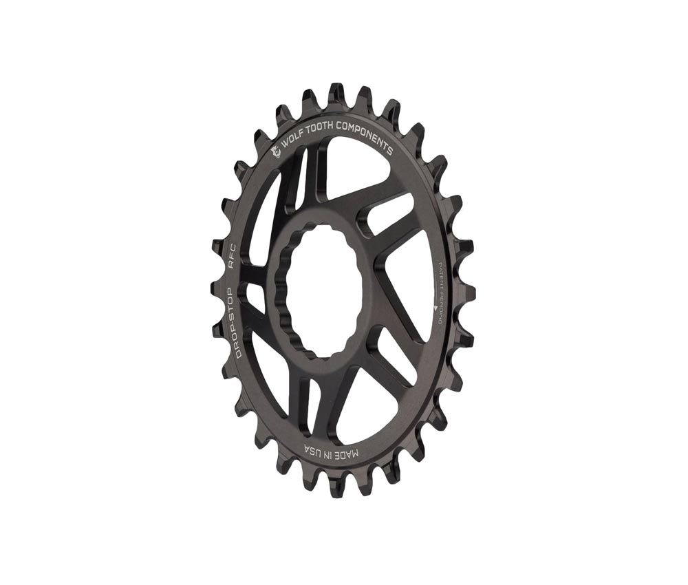 Wolf Tooth Drop Stop A Kettenblatt - Race Face Cinch Direct Mount 6mm Offset 9-12 Fach 32 Zaehne